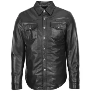 Mens Leather Shirt