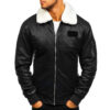 man black leather jacket
