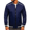 blue bomber jacket