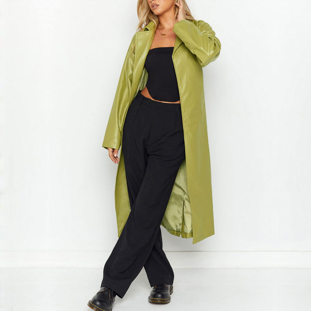 green long coat womens - Image 4