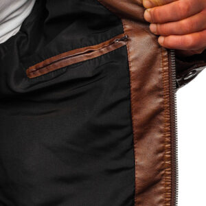 brown leather jacket mens