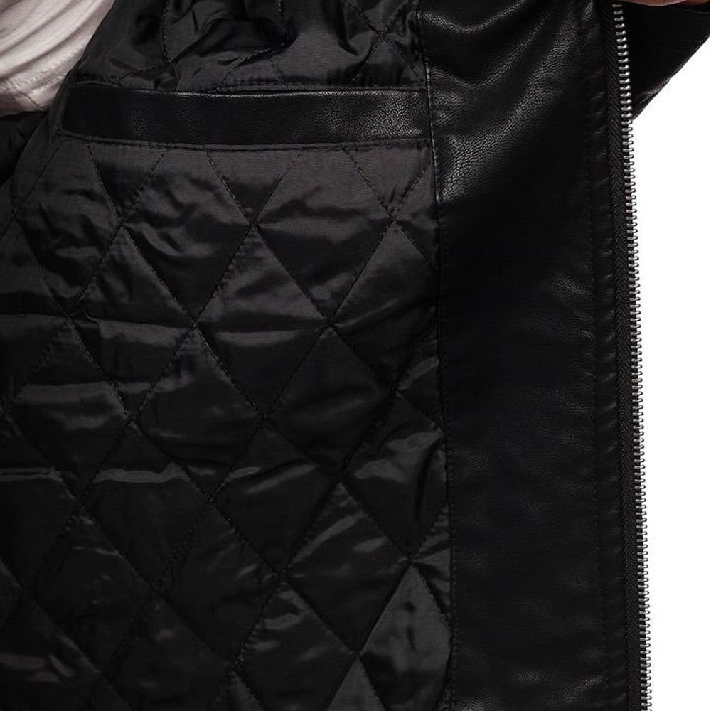 black leather jacket men - Image 6