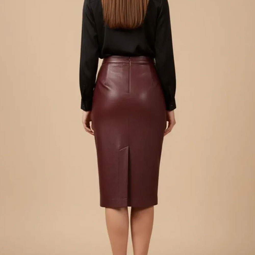 Vegan Leather Skirt