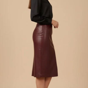 Vegan Leather Skirt