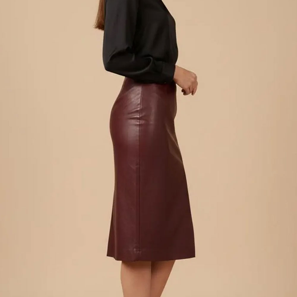 Vegan Leather Skirt