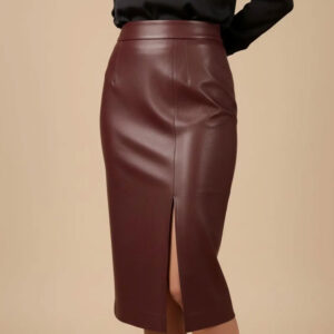 Vegan Leather Skirt