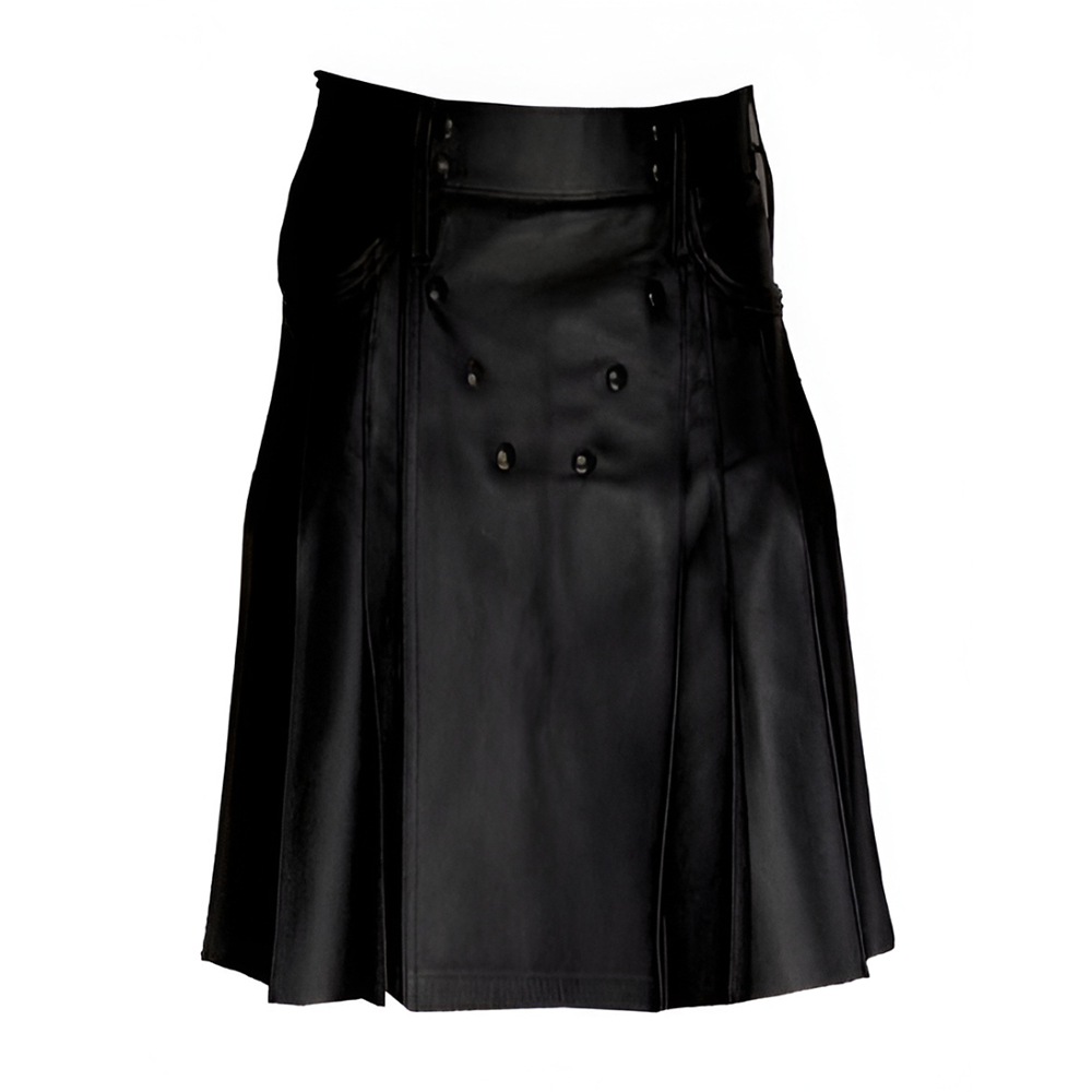 Fashionable Leather Kilt for Ladies