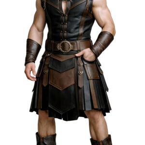 Leather Celtic Kilt for Men – Stylish Men's Utility Leather Kilt