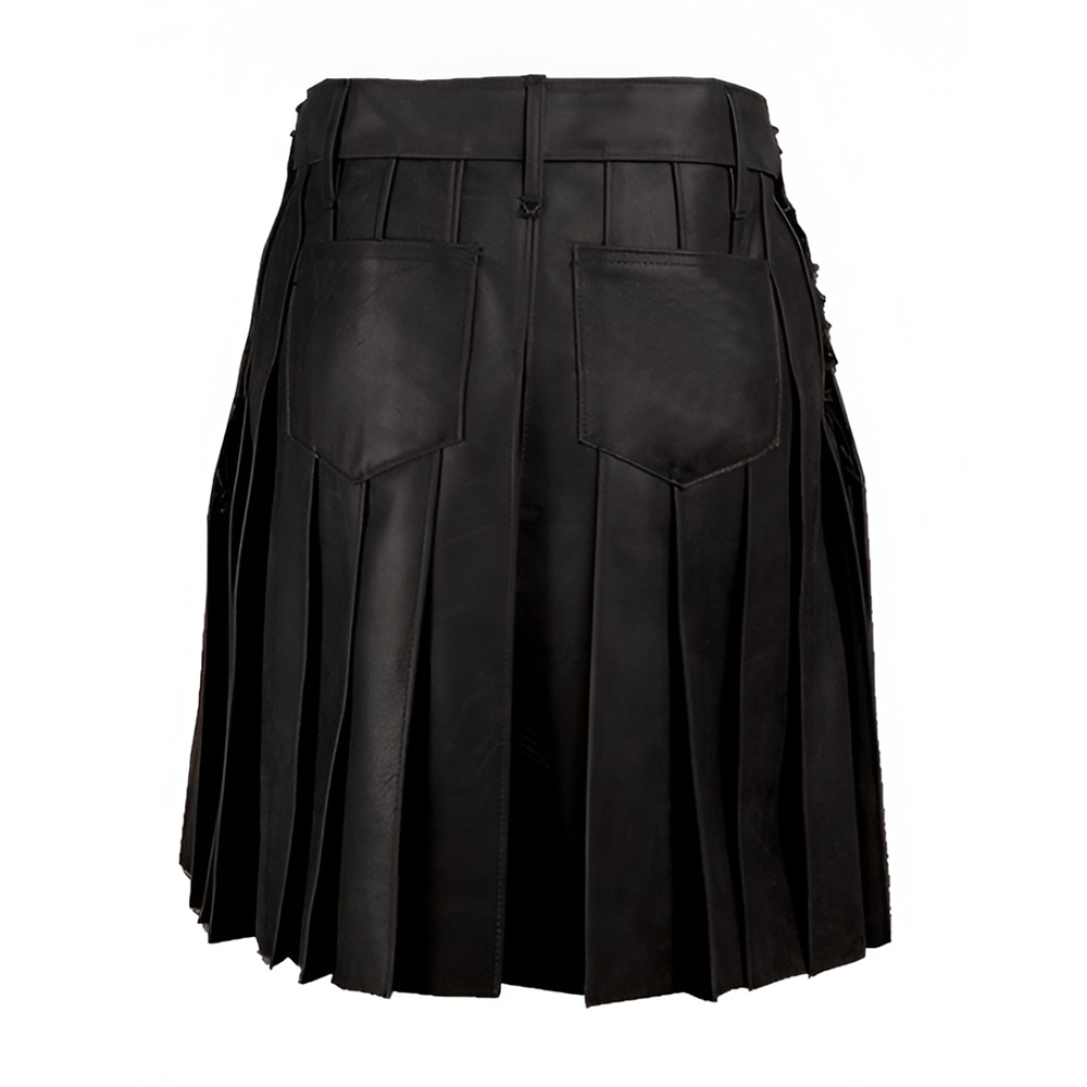 Fashionable Leather Kilt for Ladies - Image 3