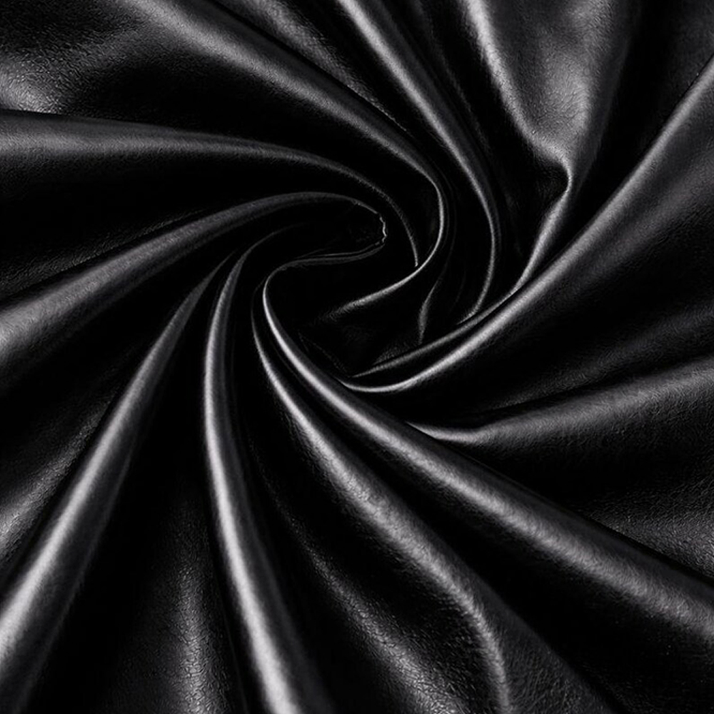 Black Leather Cargo Shorts - ( Slim Fit Design with Multi-Pockets ) - Image 8