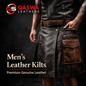Men Leather Kilts