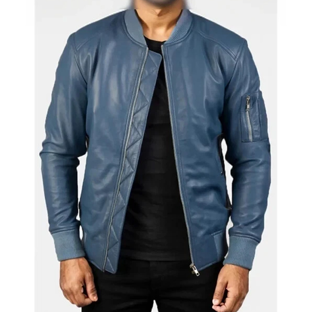 Men’s Urban Blue Bomber Jacket
