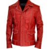 Brad Pitt Style Mens Leather Jacket