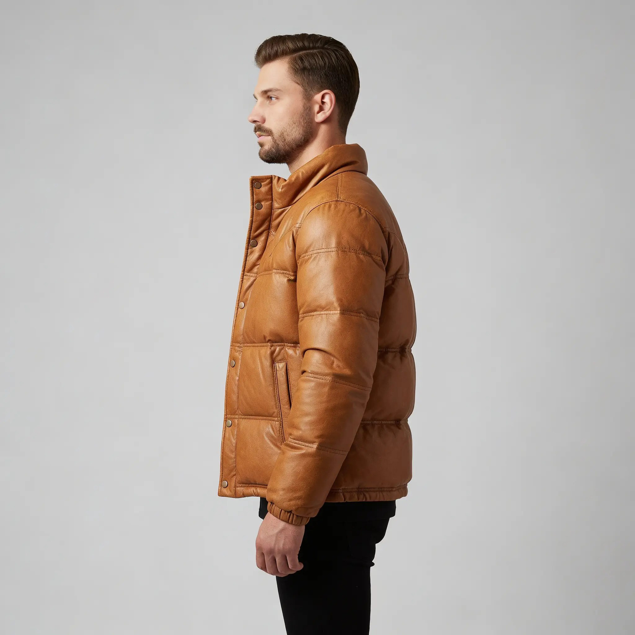 Brown Ridge Men’s Quilted Jacket - Image 4