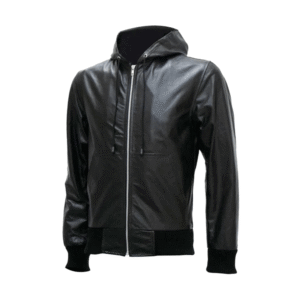 ShadowEdge Urban Leather Hoodie