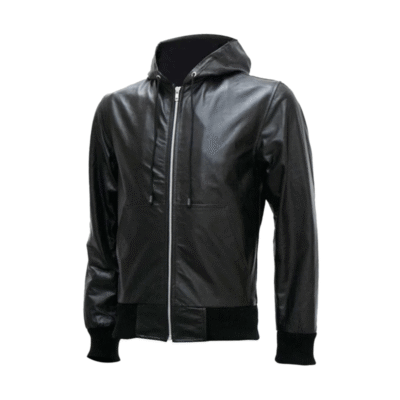 ShadowEdge Urban Leather Hoodie