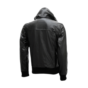 ShadowEdge Urban Leather Hoodie