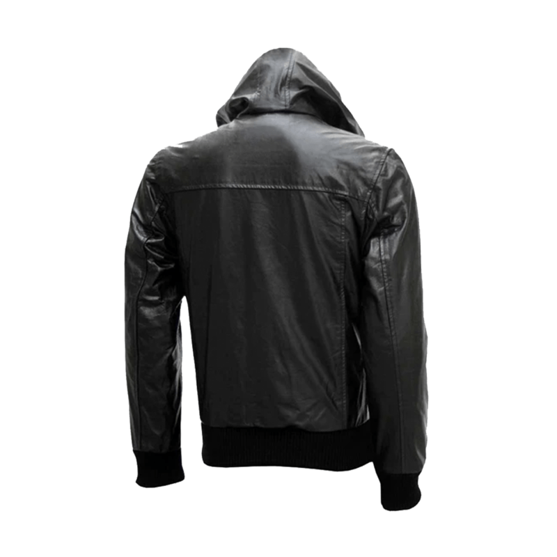 ShadowEdge Urban Leather Hoodie
