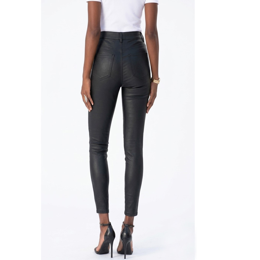 Leather High Rise Trousers - Image 2