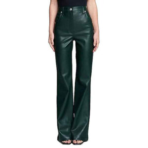 Women’s Green Leather Pant